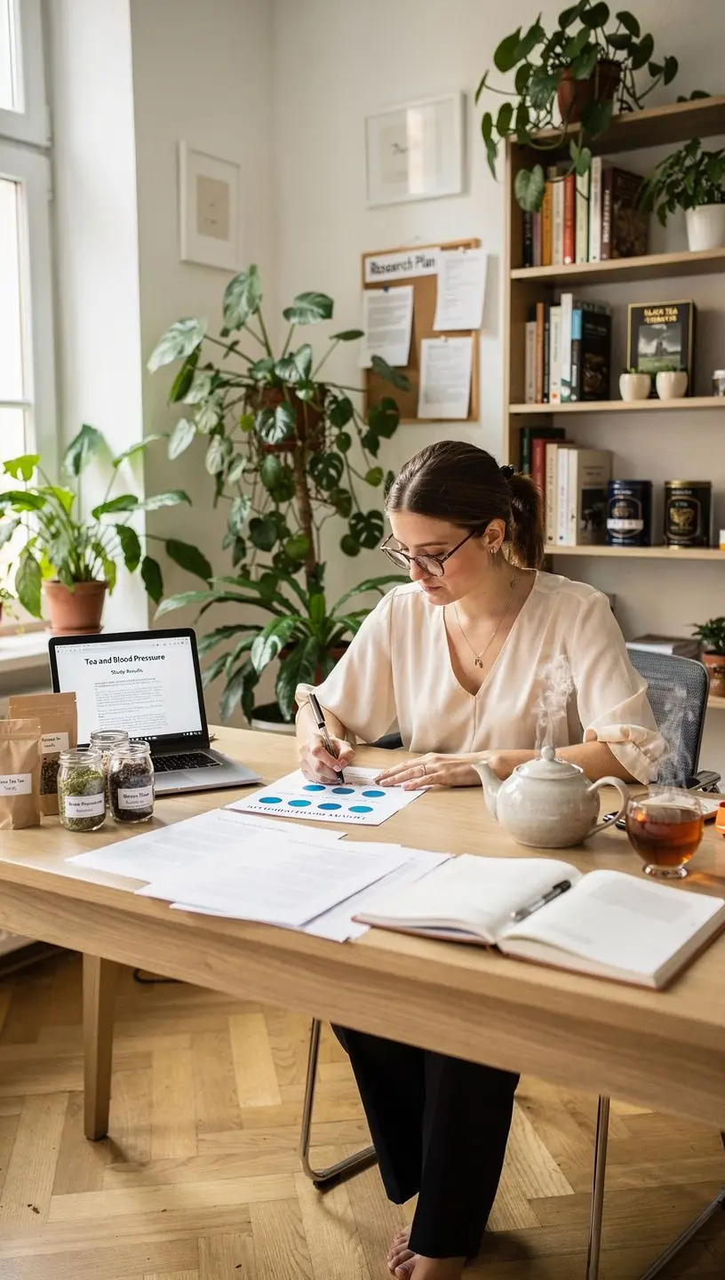 Gyógytea készítése közben, ahol a fűszernövények színe és illata érződik.