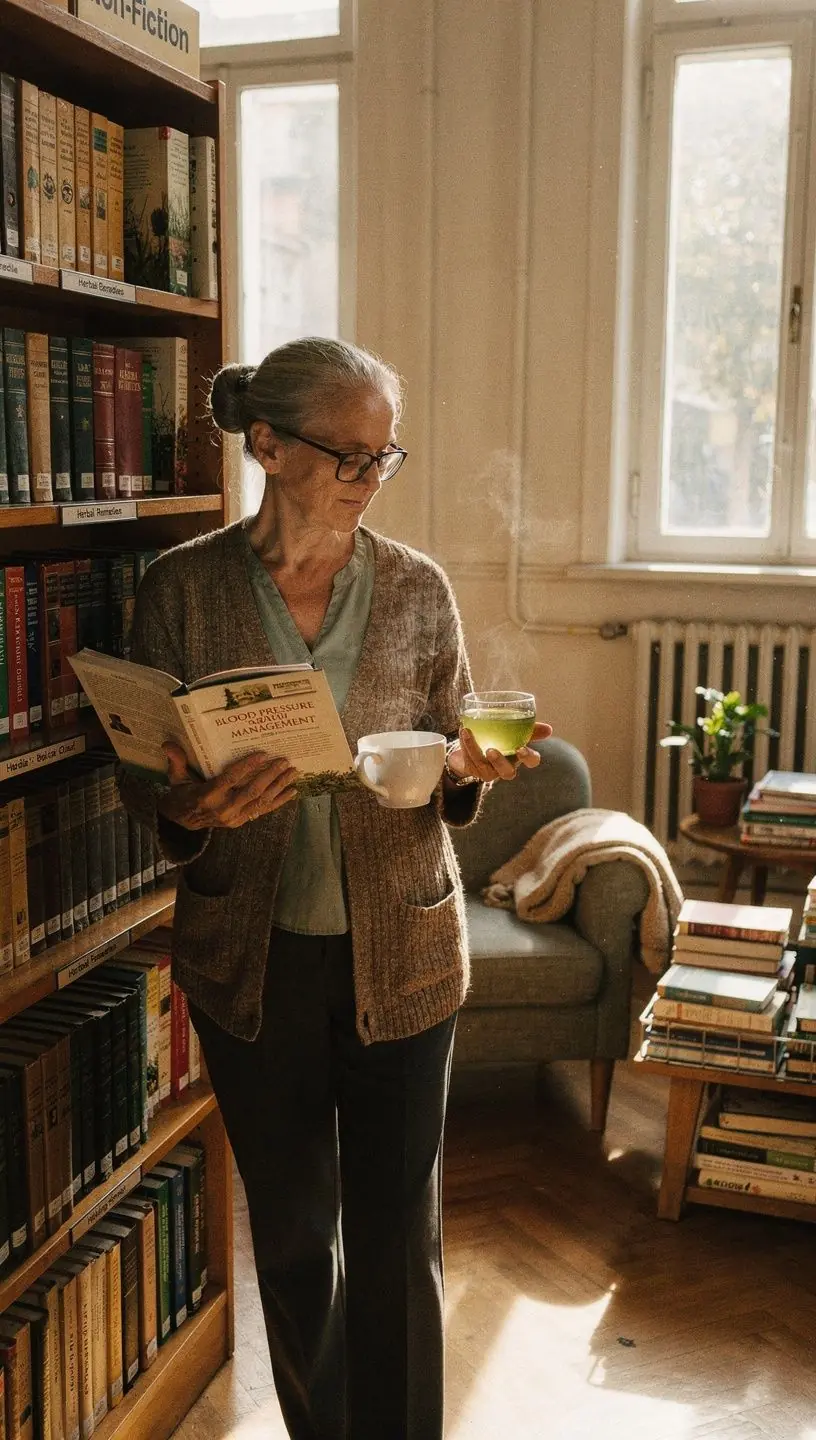 Egy csésze kamillatea, amely segíthet a stressz csökkentésében és a vérnyomás stabilizálásában.